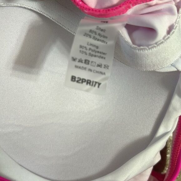 B2Prtiy 2 pcs Pink Tankini Swimwear Wear(Size Medium) - Picture 11 of 11